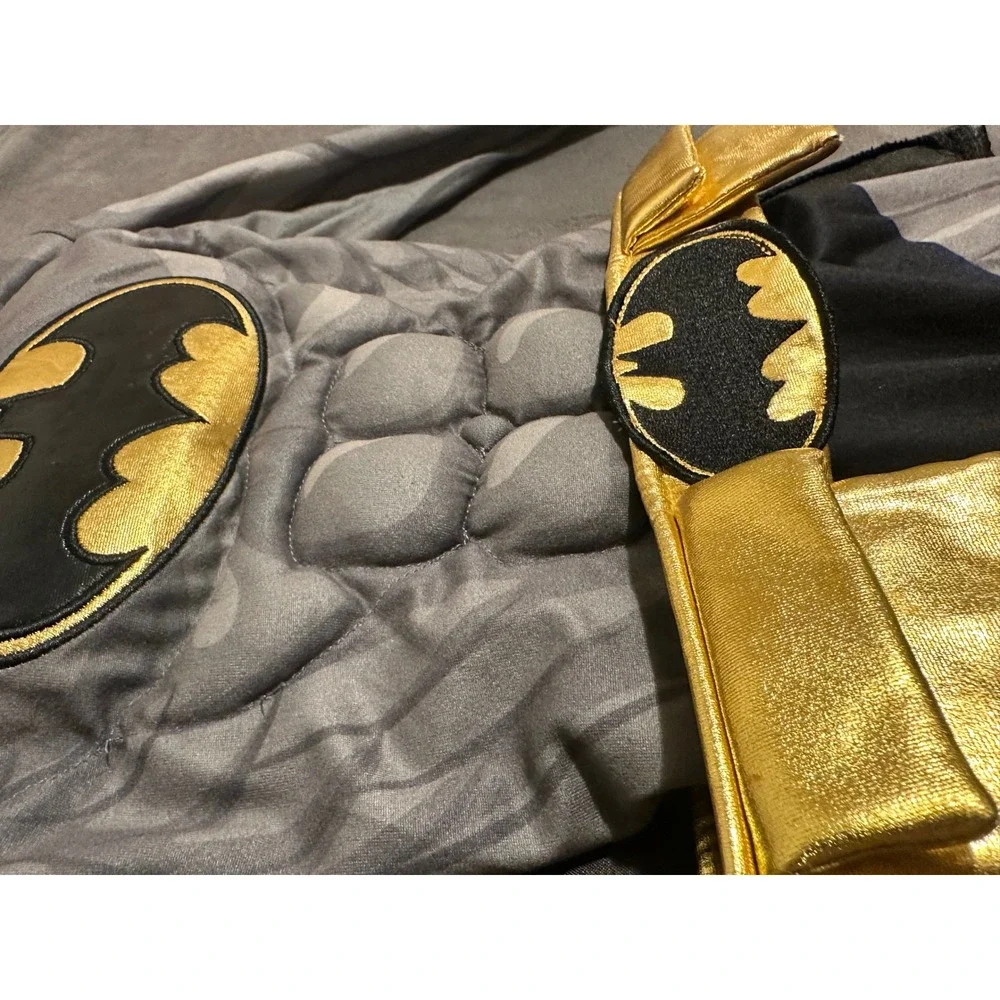 Batman DC Comics Muscle Chest Infant Costume Jumpsuit Cape Hooded 6-12M